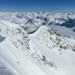 Wildspitze im Winter - am Gipfel - Blick nach NO