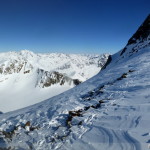 Hintere Schwärze - Gipfelsattel und Westgrat - nordseitig