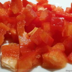 Vegane Quiche - Zubereitung Paprika